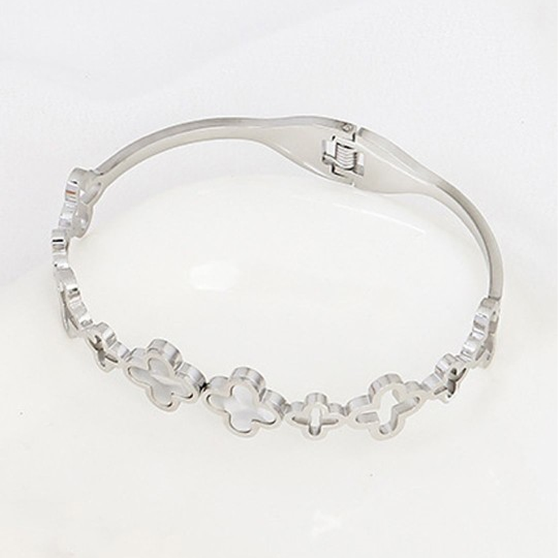 Women Silver-Plated Bangle-Style Bracelet